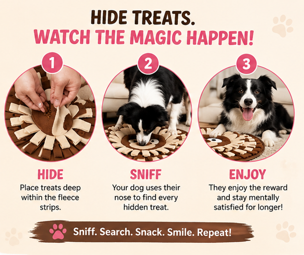 Sniff & Seek Feeding Mat — for Happy Dogs