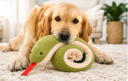 Snake Snuffle Toy — for Happy, Busy Dogs