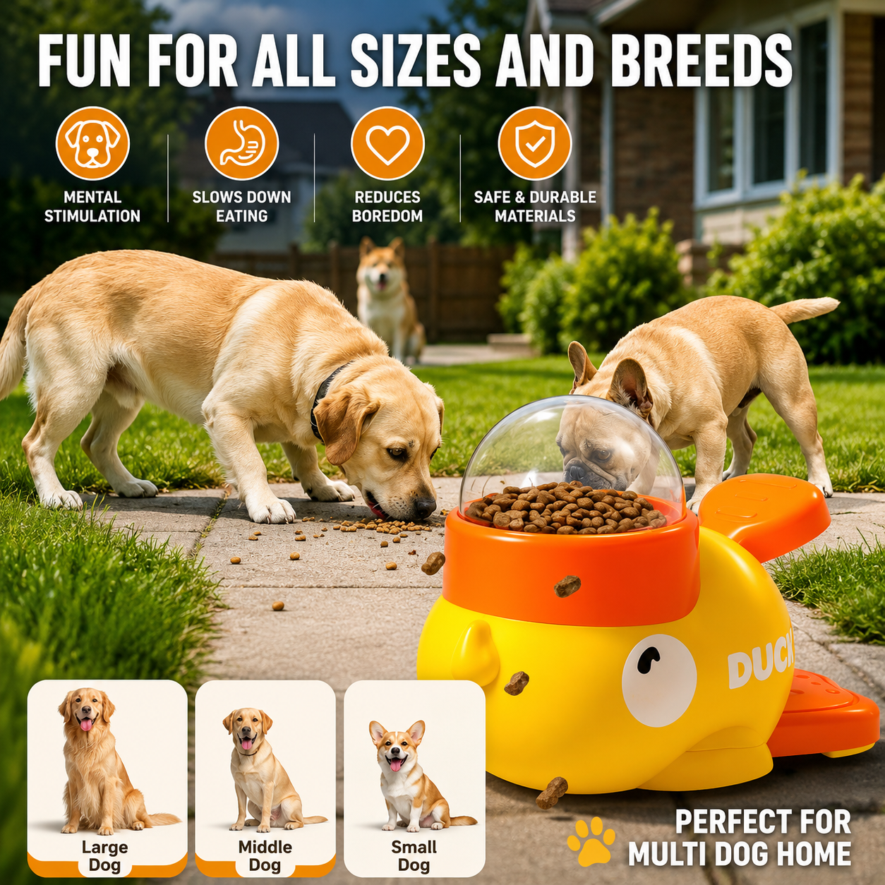 Interactive Duck Treat Dispenser — for Curious Dogs