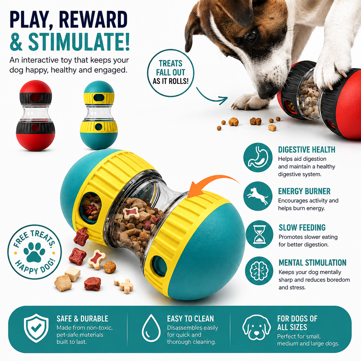 Interactive Treat Tumbler — for Healthy, Fun Play