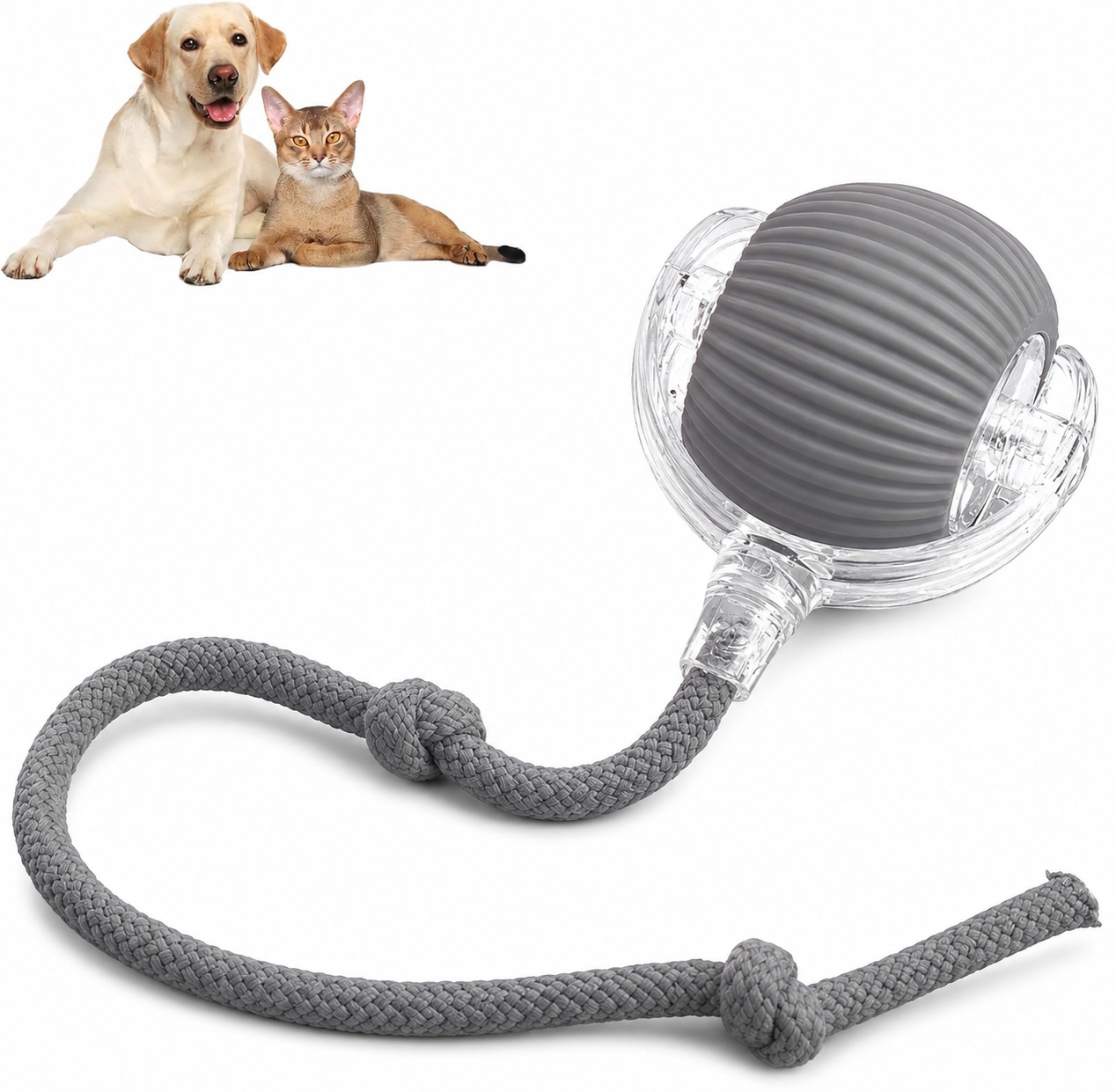 Pelota Rodante Inteligente — para perros activos y gatos curiosos